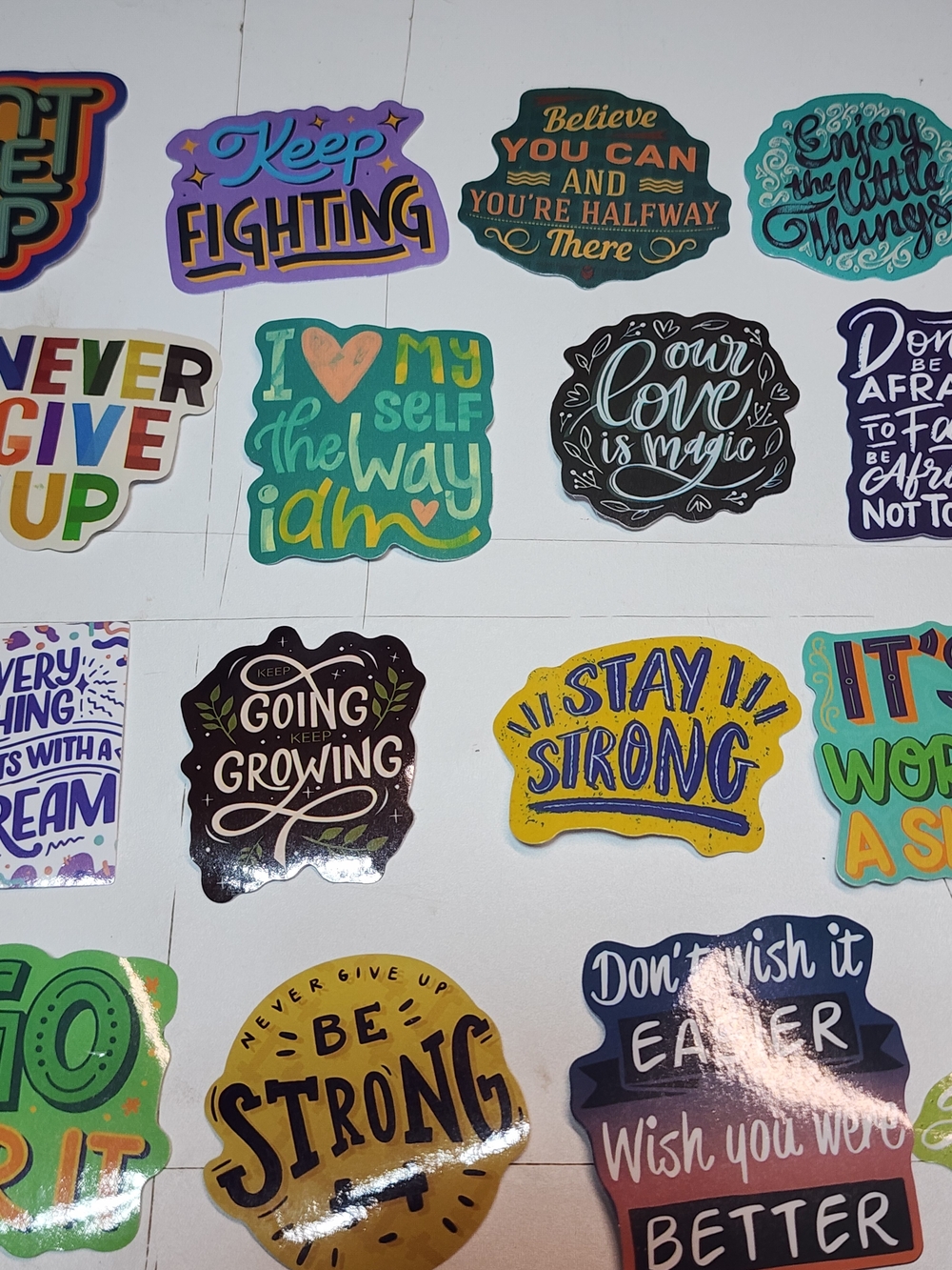 50 Inspirational Quote Sticker Assortment - Picture 6 of 9